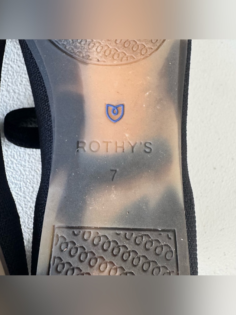 Rothy's The Square Mary Jane Washable Flats Black Size 7 - Picture 8 of 10